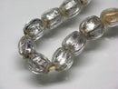 TOKO-BEADS | TOKO-BEADS |T150-02N シルバーサンドイッチ玉（連） 5.5~7mm | TOKO-BEADS |T150-02N Silver Sandwich bead(strand)  5.5~7mm Asian bead & African bead  Handmade,Lampeork,bead,asia,india,ethnic,parts,accessory,beads とんぼ玉,ビーズ,トンボ玉,アジア,インド,エスニック,手作り,パーツ,アクセサリー