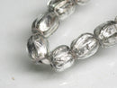 TOKO-BEADS T150-06N Silver Sandwich bead(strand)  6~7mm T150-06N シルバーサンドイッチ玉（連） 6~7mm Asian bead & African bead  Handmade,Lampeork,bead,asia,india,ethnic,parts,accessory,beads とんぼ玉,ビーズ,トンボ玉,アジア,インド,エスニック,手作り,パーツ,アクセサリー