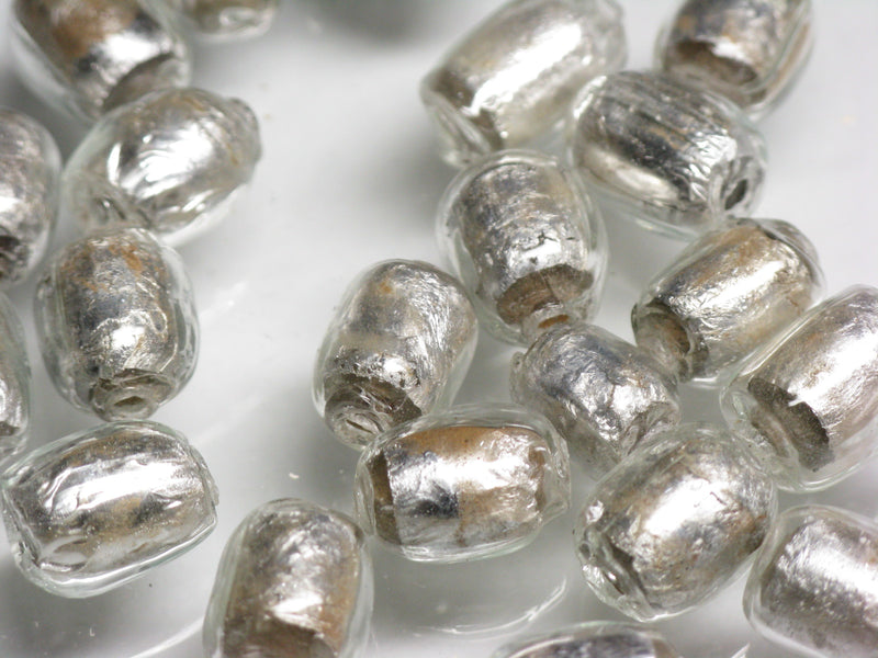 TOKO-BEADS T150-07S Silver Sandwich bead 7.5~8.5mm T150-07S シルバーサンドイッチ玉 7.5~8.5mm Asian bead & African bead  Handmade,Lampeork,bead,asia,india,ethnic,parts,accessory,beads とんぼ玉,ビーズ,トンボ玉,アジア,インド,エスニック,手作り,パーツ,アクセサリー