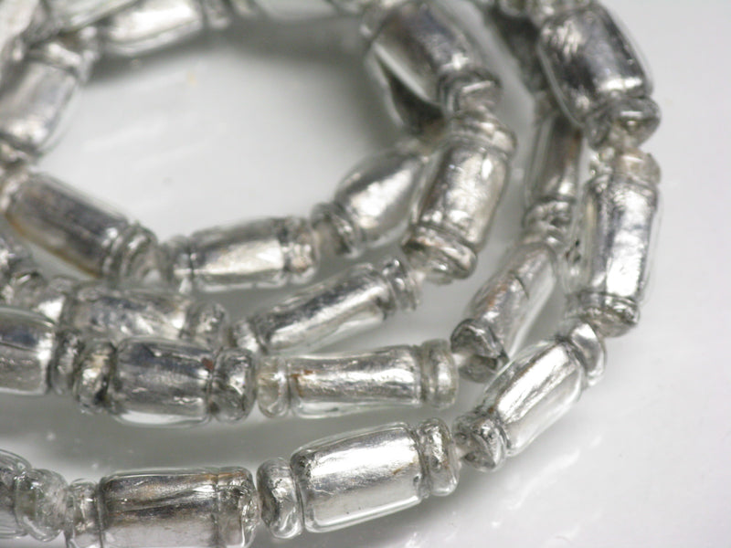 TOKO-BEADS T150-08N Silver Sandwich bead(strand)  8~9mm T150-08N シルバーサンドイッチ玉（連） 8~9mm Asian bead & African bead  Handmade,Lampeork,bead,asia,india,ethnic,parts,accessory,beads とんぼ玉,ビーズ,トンボ玉,アジア,インド,エスニック,手作り,パーツ,アクセサリー