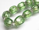 TOKO-BEADS | TOKO-BEADS |T150-41N シルバーサンドイッチ玉（連） 6.5~8.5mm | TOKO-BEADS |T150-41N Silver Sandwich bead(strand)  6.5~8.5mm Asian bead & African bead  Handmade,Lampeork,bead,asia,india,ethnic,parts,accessory,beads とんぼ玉,ビーズ,トンボ玉,アジア,インド,エスニック,手作り,パーツ,アクセサリー