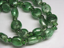 TOKO-BEADS | TOKO-BEADS |T150-47N シルバーサンドイッチ玉（連） 13~14mm | TOKO-BEADS |T150-47N Silver Sandwich bead(strand)  13~14mm Asian bead & African bead  Handmade,Lampeork,bead,asia,india,ethnic,parts,accessory,beads とんぼ玉,ビーズ,トンボ玉,アジア,インド,エスニック,手作り,パーツ,アクセサリー