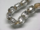 TOKO-BEADS T150-02N Silver Sandwich bead(strand)  5.5~7mm T150-02N シルバーサンドイッチ玉（連） 5.5~7mm Asian bead & African bead  Handmade,Lampeork,bead,asia,india,ethnic,parts,accessory,beads とんぼ玉,ビーズ,トンボ玉,アジア,インド,エスニック,手作り,パーツ,アクセサリー