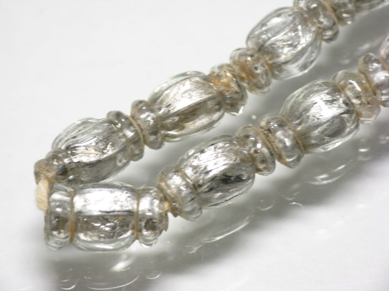 TOKO-BEADS T150-03N Silver Sandwich bead(strand)  6~7mm T150-03N シルバーサンドイッチ玉（連） 6~7mm Asian bead & African bead  Handmade,Lampeork,bead,asia,india,ethnic,parts,accessory,beads とんぼ玉,ビーズ,トンボ玉,アジア,インド,エスニック,手作り,パーツ,アクセサリー