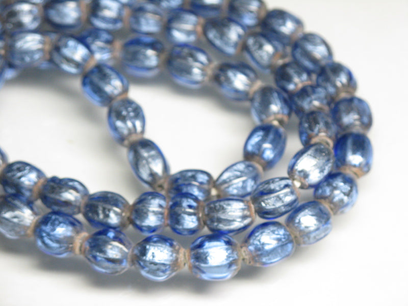 TOKO-BEADS T150-21N Silver Sandwich bead(strand)  6~7mm T150-21N シルバーサンドイッチ玉（連） 6~7mm Asian bead & African bead  Handmade,Lampeork,bead,asia,india,ethnic,parts,accessory,beads とんぼ玉,ビーズ,トンボ玉,アジア,インド,エスニック,手作り,パーツ,アクセサリー