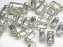 TOKO-BEADS T150-05S Silver Sandwich bead 8~9mm T150-05S シルバーサンドイッチ玉 8~9mm Asian bead & African bead  Handmade,Lampeork,bead,asia,india,ethnic,parts,accessory,beads とんぼ玉,ビーズ,トンボ玉,アジア,インド,エスニック,手作り,パーツ,アクセサリー