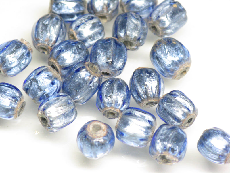 TOKO-BEADS T150-21S Silver Sandwich bead 6~7mm T150-21S シルバーサンドイッチ玉 6~7mm Asian bead & African bead  Handmade,Lampeork,bead,asia,india,ethnic,parts,accessory,beads とんぼ玉,ビーズ,トンボ玉,アジア,インド,エスニック,手作り,パーツ,アクセサリー