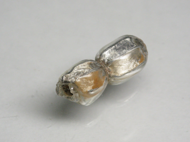 TOKO-BEADS T150-32S Silver Sandwich bead 7mm T150-32S シルバーサンドイッチ玉 7mm Asian bead & African bead  Handmade,Lampeork,bead,asia,india,ethnic,parts,accessory,beads とんぼ玉,ビーズ,トンボ玉,アジア,インド,エスニック,手作り,パーツ,アクセサリー