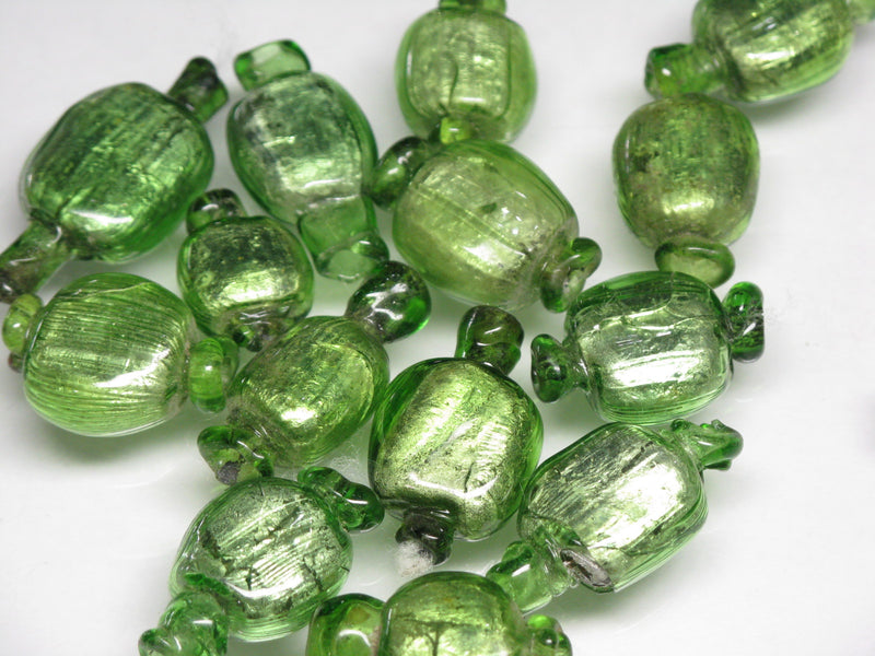 TOKO-BEADS T150-46S Silver Sandwich bead 11~14mm T150-46S シルバーサンドイッチ玉 11~14mm Asian bead & African bead  Handmade,Lampeork,bead,asia,india,ethnic,parts,accessory,beads とんぼ玉,ビーズ,トンボ玉,アジア,インド,エスニック,手作り,パーツ,アクセサリー