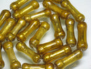 TOKO-BEADS | TOKO-BEADS |T151-05N ゴールドサンドイッチ玉（連） 7.5~8mm | TOKO-BEADS |T151-05N Gold Sandwich bead(strand)  7.5~8mm Asian bead & African bead  Handmade,Lampeork,bead,asia,india,ethnic,parts,accessory,beads とんぼ玉,ビーズ,トンボ玉,アジア,インド,エスニック,手作り,パーツ,アクセサリー