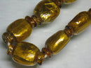 TOKO-BEADS | TOKO-BEADS |T151-09N ゴールドサンドイッチ玉（連） 10~11mm | TOKO-BEADS |T151-09N Gold Sandwich bead(strand)  10~11mm Asian bead & African bead  Handmade,Lampeork,bead,asia,india,ethnic,parts,accessory,beads とんぼ玉,ビーズ,トンボ玉,アジア,インド,エスニック,手作り,パーツ,アクセサリー