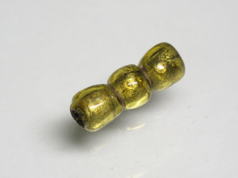 TOKO-BEADS T151-16 Gold Sandwich bead 5.5mm T151-16 ゴールドサンドイッチ玉 5.5mm Asian bead & African bead  Handmade,Lampeork,bead,asia,india,ethnic,parts,accessory,beads とんぼ玉,ビーズ,トンボ玉,アジア,インド,エスニック,手作り,パーツ,アクセサリー