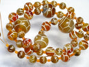 TOKO-BEADS | TOKO-BEADS |T580-42 アフガンエッチドアゲイト（連） 6~14mm | TOKO-BEADS |T580-42 Afgan Antique Agate (strand) 6~14mm Asian bead & African bead  Handmade,Lampeork,bead,asia,india,ethnic,parts,accessory,beads とんぼ玉,ビーズ,トンボ玉,アジア,インド,エスニック,手作り,パーツ,アクセサリー