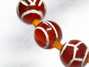 TOKO-BEADS | TOKO-BEADS |T580-69 アフガンエッチドアゲイト（連） 8mm | TOKO-BEADS |T580-69 Afgan Agate (strand) 8mm Asian bead & African bead  Handmade,Lampeork,bead,asia,india,ethnic,parts,accessory,beads とんぼ玉,ビーズ,トンボ玉,アジア,インド,エスニック,手作り,パーツ,アクセサリー