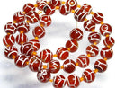TOKO-BEADS | TOKO-BEADS |T580-69 アフガンエッチドアゲイト（連） 8mm | TOKO-BEADS |T580-69 Afgan Agate (strand) 8mm Asian bead & African bead  Handmade,Lampeork,bead,asia,india,ethnic,parts,accessory,beads とんぼ玉,ビーズ,トンボ玉,アジア,インド,エスニック,手作り,パーツ,アクセサリー