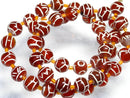 TOKO-BEADS | TOKO-BEADS |T580-72 アフガンエッチドアゲイト（連） 8mm | TOKO-BEADS |T580-72 Afgan Agate (strand) 8mm Asian bead & African bead  Handmade,Lampeork,bead,asia,india,ethnic,parts,accessory,beads とんぼ玉,ビーズ,トンボ玉,アジア,インド,エスニック,手作り,パーツ,アクセサリー