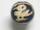 TOKO-BEADS T588-10 Manik Burung(blue) 14.5mm T588-10 マニックブルン（鳥玉/ブルー） 14.5mm Asian bead & African bead  Handmade,Lampeork,bead,asia,india,ethnic,parts,accessory,beads とんぼ玉,ビーズ,トンボ玉,アジア,インド,エスニック,手作り,パーツ,アクセサリー