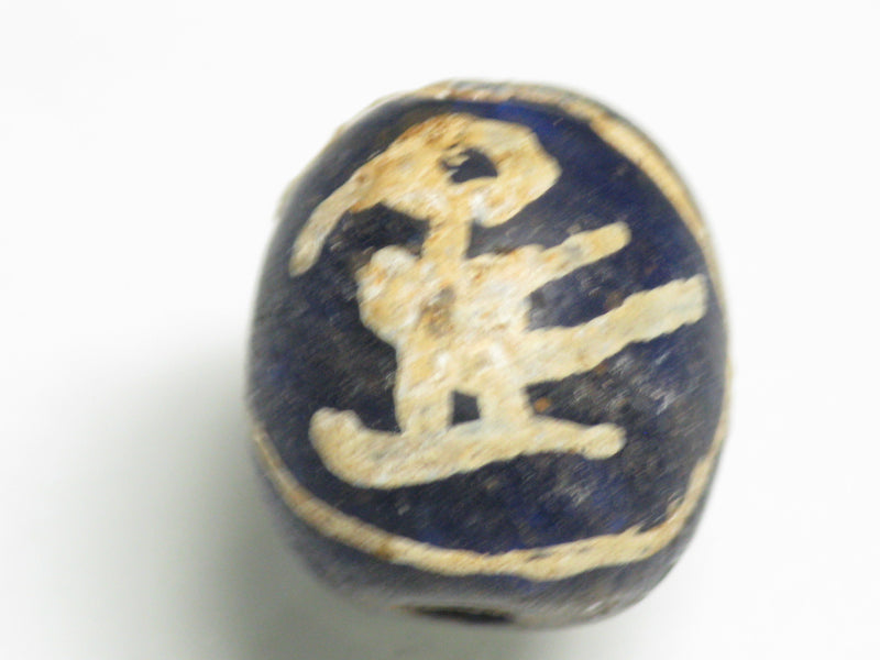 TOKO-BEADS T588-25 Manik Burung(blue) 15mm T588-25 マニックブルン（鳥玉/ブルー） 15mm Asian bead & African bead  Handmade,Lampeork,bead,asia,india,ethnic,parts,accessory,beads とんぼ玉,ビーズ,トンボ玉,アジア,インド,エスニック,手作り,パーツ,アクセサリー