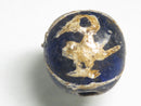 TOKO-BEADS T588-34 Manik Burung(blue) 16mm T588-34 マニックブルン（鳥玉/ブルー） 16mm Asian bead & African bead  Handmade,Lampeork,bead,asia,india,ethnic,parts,accessory,beads とんぼ玉,ビーズ,トンボ玉,アジア,インド,エスニック,手作り,パーツ,アクセサリー