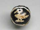 TOKO-BEADS T589-09 Manik Burung(black) 16mm T589-09 マニックブルン（鳥玉/ブラック） 16mm Asian bead & African bead  Handmade,Lampeork,bead,asia,india,ethnic,parts,accessory,beads とんぼ玉,ビーズ,トンボ玉,アジア,インド,エスニック,手作り,パーツ,アクセサリー
