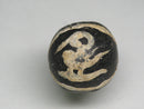 TOKO-BEADS T589-20 Manik Burung(black) 16mm T589-20 マニックブルン（鳥玉/ブラック） 16mm Asian bead & African bead  Handmade,Lampeork,bead,asia,india,ethnic,parts,accessory,beads とんぼ玉,ビーズ,トンボ玉,アジア,インド,エスニック,手作り,パーツ,アクセサリー