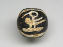 TOKO-BEADS T589-25 Manik Burung(black) 16mm T589-25 マニックブルン（鳥玉/ブラック） 16mm Asian bead & African bead  Handmade,Lampeork,bead,asia,india,ethnic,parts,accessory,beads とんぼ玉,ビーズ,トンボ玉,アジア,インド,エスニック,手作り,パーツ,アクセサリー