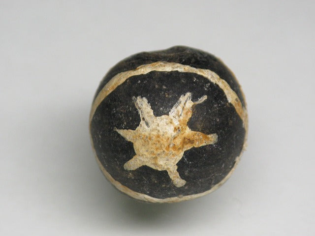 TOKO-BEADS T589-26 Manik Burung(black) 17mm T589-26 マニックブルン（鳥玉/ブラック） 17mm Asian bead & African bead  Handmade,Lampeork,bead,asia,india,ethnic,parts,accessory,beads とんぼ玉,ビーズ,トンボ玉,アジア,インド,エスニック,手作り,パーツ,アクセサリー