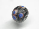 TOKO-BEADS | TOKO-BEADS |T603-25 ジャワ希少とんぼ玉 14.5mm | TOKO-BEADS |T603-25 Lampwork glass bead 14.5mm Asian bead & African bead  Handmade,Lampeork,bead,asia,india,ethnic,parts,accessory,beads とんぼ玉,ビーズ,トンボ玉,アジア,インド,エスニック,手作り,パーツ,アクセサリー