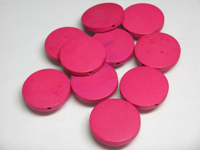 TOKO-BEADS XBW009-62P Discount Wooden bead (10pcs) 25mm XBW009-62P わけありフラットウッドビーズ（10個パック） 25mm Asian bead & African bead  Handmade,Lampeork,bead,asia,india,ethnic,parts,accessory,beads とんぼ玉,ビーズ,トンボ玉,アジア,インド,エスニック,手作り,パーツ,アクセサリー