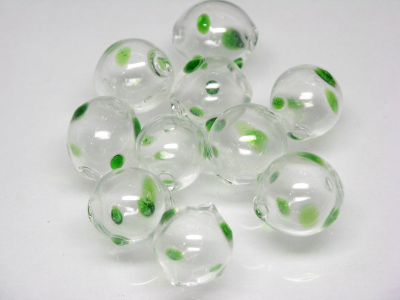 TOKO-BEADS XHG001-02P Discount  Hollow glass bead (10pcs) 11.5~13.5mm XHG001-02P わけありシャボン玉ビーズ（10個パック） 11.5~13.5mm Asian bead & African bead  Handmade,Lampeork,bead,asia,india,ethnic,parts,accessory,beads とんぼ玉,ビーズ,トンボ玉,アジア,インド,エスニック,手作り,パーツ,アクセサリー