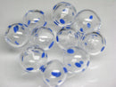 TOKO-BEADS XHG001-04P Discount  Hollow glass bead (10pcs) 11.5~13.5mm XHG001-04P わけありシャボン玉ビーズ（10個パック） 11.5~13.5mm Asian bead & African bead  Handmade,Lampeork,bead,asia,india,ethnic,parts,accessory,beads とんぼ玉,ビーズ,トンボ玉,アジア,インド,エスニック,手作り,パーツ,アクセサリー