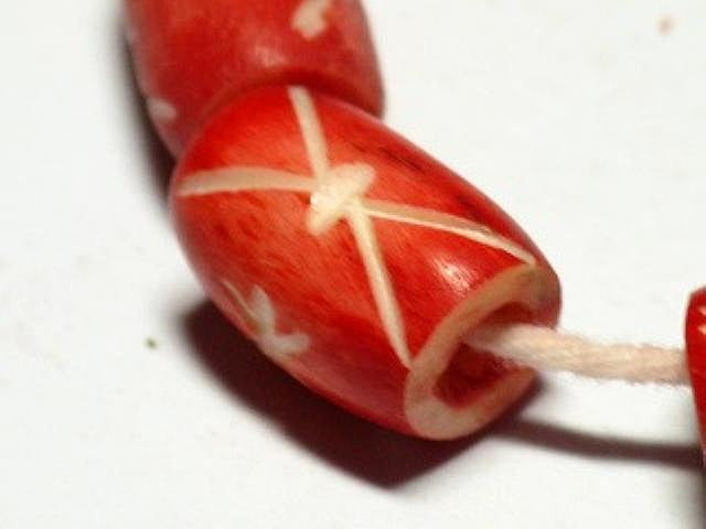 TOKO-BEADS AB182-53N Bone bead (strand) 6~9.5mm AB182-53N ボーンビーズ（連） 6~9.5mm Asian bead & African bead  Handmade,Lampeork,bead,asia,india,ethnic,parts,accessory,beads とんぼ玉,ビーズ,トンボ玉,アジア,インド,エスニック,手作り,パーツ,アクセサリー
