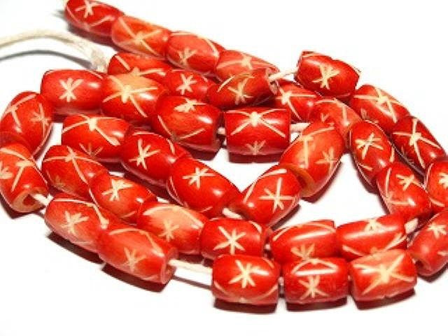 TOKO-BEADS AB182-53N Bone bead (strand) 6~9.5mm AB182-53N ボーンビーズ（連） 6~9.5mm Asian bead & African bead  Handmade,Lampeork,bead,asia,india,ethnic,parts,accessory,beads とんぼ玉,ビーズ,トンボ玉,アジア,インド,エスニック,手作り,パーツ,アクセサリー
