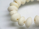 TOKO-BEADS AB183-46N Bone bead (strand) 9~12mm AB183-46N ボーンビーズ（連） 9~12mm Asian bead & African bead  Handmade,Lampeork,bead,asia,india,ethnic,parts,accessory,beads とんぼ玉,ビーズ,トンボ玉,アジア,インド,エスニック,手作り,パーツ,アクセサリー