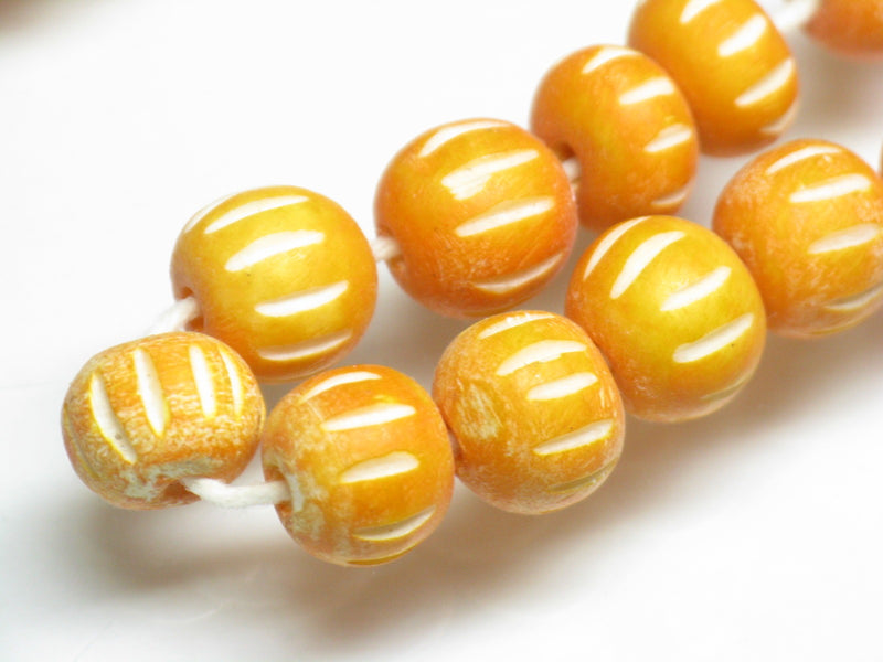TOKO-BEADS AB183N-49 Bone bead (strand) 8~10mm AB183N-49 ボーンビーズ（連） 8~10mm Asian bead & African bead  Handmade,Lampeork,bead,asia,india,ethnic,parts,accessory,beads とんぼ玉,ビーズ,トンボ玉,アジア,インド,エスニック,手作り,パーツ,アクセサリー