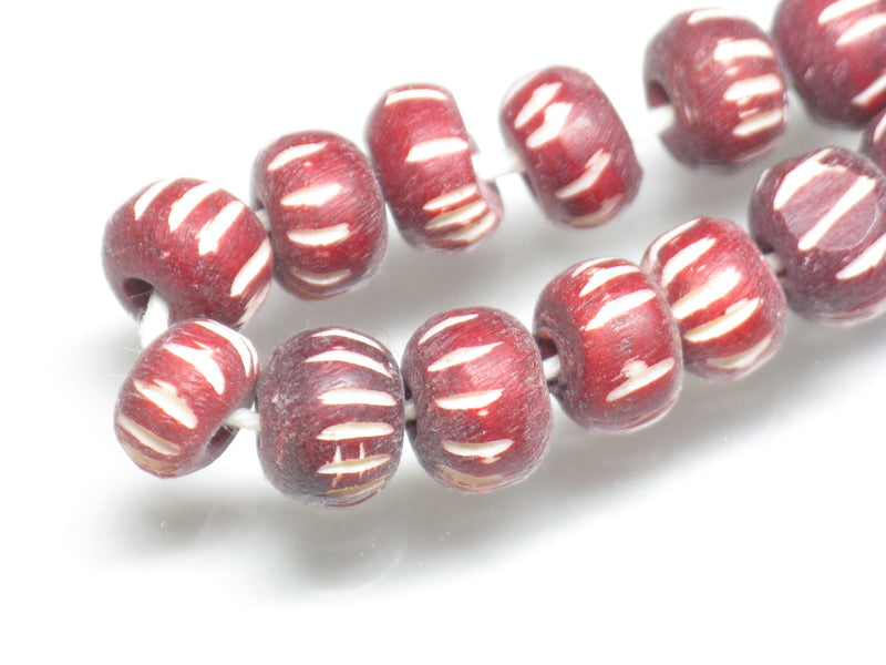 TOKO-BEADS AB183N-50 Bone bead (strand) 9~10mm AB183N-50 ボーンビーズ（連） 9~10mm Asian bead & African bead  Handmade,Lampeork,bead,asia,india,ethnic,parts,accessory,beads とんぼ玉,ビーズ,トンボ玉,アジア,インド,エスニック,手作り,パーツ,アクセサリー