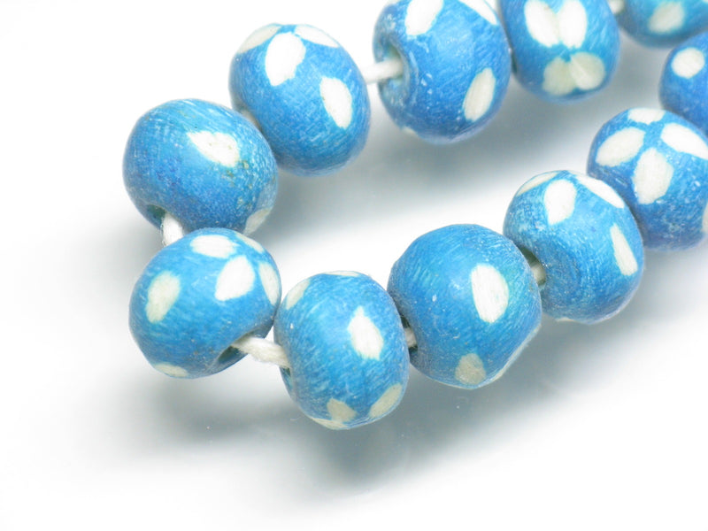 TOKO-BEADS AB183-54N Bone bead (strand) 8~9mm AB183-54N ボーンビーズ（連） 8~9mm Asian bead & African bead  Handmade,Lampeork,bead,asia,india,ethnic,parts,accessory,beads とんぼ玉,ビーズ,トンボ玉,アジア,インド,エスニック,手作り,パーツ,アクセサリー