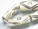 TOKO-BEADS AB184-16N Bone bead (strand) 7.5~10.5mm AB184-16N ボーンビーズ（連） 7.5~10.5mm Asian bead & African bead  Handmade,Lampeork,bead,asia,india,ethnic,parts,accessory,beads とんぼ玉,ビーズ,トンボ玉,アジア,インド,エスニック,手作り,パーツ,アクセサリー