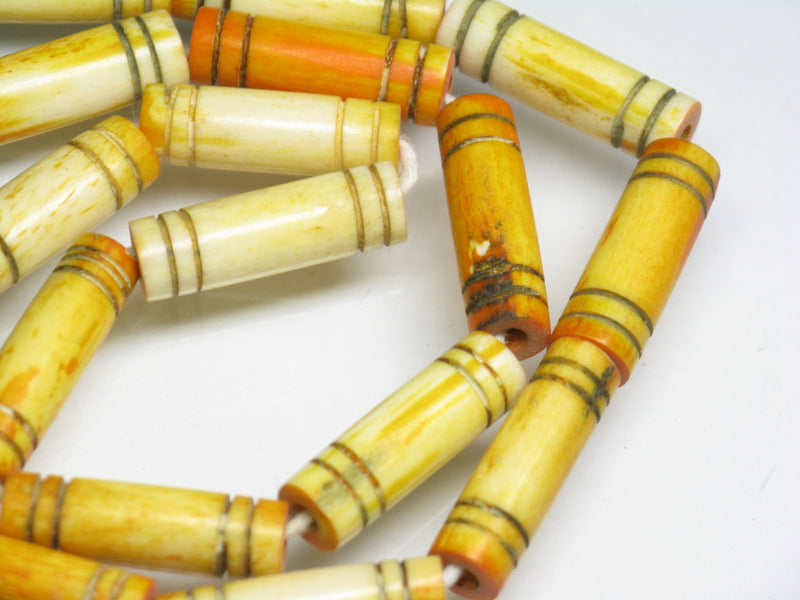 TOKO-BEADS AB184-26N Bone bead (strand) 5.5~6.5mm AB184-26N ボーンビーズ（連） 5.5~6.5mm Asian bead & African bead  Handmade,Lampeork,bead,asia,india,ethnic,parts,accessory,beads とんぼ玉,ビーズ,トンボ玉,アジア,インド,エスニック,手作り,パーツ,アクセサリー