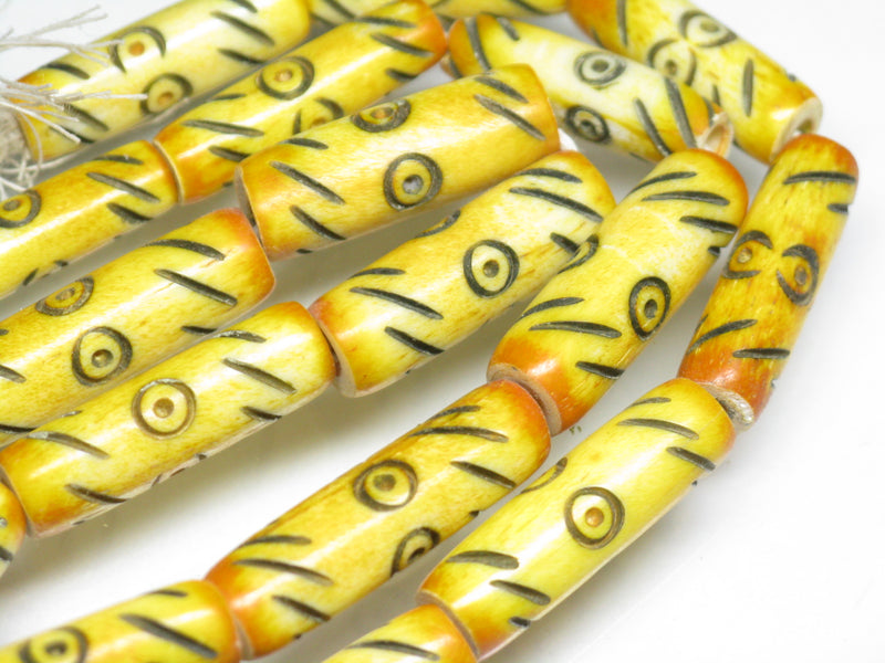 TOKO-BEADS AB184-29N Bone bead (strand) 7mm AB184-29N ボーンビーズ（連） 7mm Asian bead & African bead  Handmade,Lampeork,bead,asia,india,ethnic,parts,accessory,beads とんぼ玉,ビーズ,トンボ玉,アジア,インド,エスニック,手作り,パーツ,アクセサリー