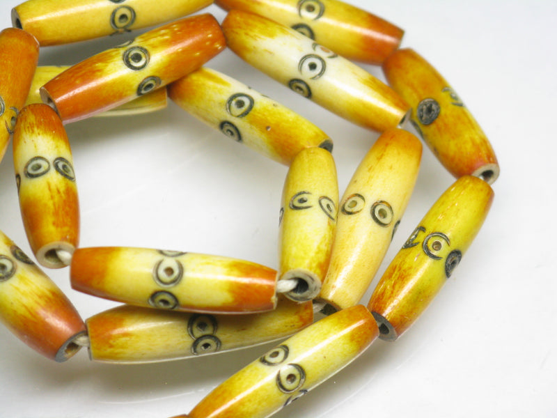 TOKO-BEADS AB184-32N Bone bead (strand) 5.5mm AB184-32N ボーンビーズ（連） 5.5mm Asian bead & African bead  Handmade,Lampeork,bead,asia,india,ethnic,parts,accessory,beads とんぼ玉,ビーズ,トンボ玉,アジア,インド,エスニック,手作り,パーツ,アクセサリー
