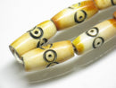 TOKO-BEADS AB184-38N Bone bead (strand) 7~9mm AB184-38N ボーンビーズ（連） 7~9mm Asian bead & African bead  Handmade,Lampeork,bead,asia,india,ethnic,parts,accessory,beads とんぼ玉,ビーズ,トンボ玉,アジア,インド,エスニック,手作り,パーツ,アクセサリー