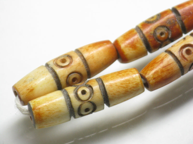 TOKO-BEADS AB184-39N Bone bead (strand) 5~6.5mm AB184-39N ボーンビーズ（連） 5~6.5mm Asian bead & African bead  Handmade,Lampeork,bead,asia,india,ethnic,parts,accessory,beads とんぼ玉,ビーズ,トンボ玉,アジア,インド,エスニック,手作り,パーツ,アクセサリー