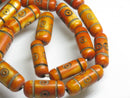 TOKO-BEADS AB184-43N Bone bead (strand) 6.5~8.5mm AB184-43N ボーンビーズ（連） 6.5~8.5mm Asian bead & African bead  Handmade,Lampeork,bead,asia,india,ethnic,parts,accessory,beads とんぼ玉,ビーズ,トンボ玉,アジア,インド,エスニック,手作り,パーツ,アクセサリー