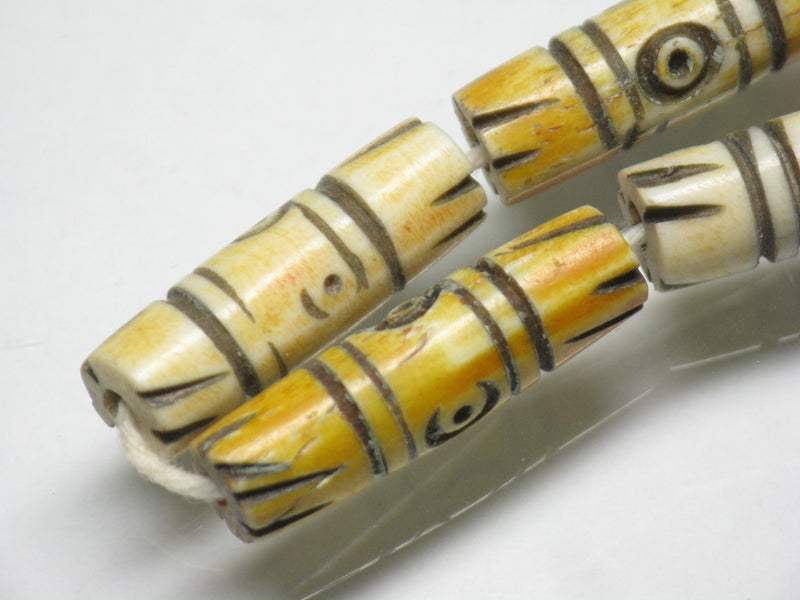 TOKO-BEADS AB184-52N Bone bead (strand) 5.5~6.5mm AB184-52N ボーンビーズ（連） 5.5~6.5mm Asian bead & African bead  Handmade,Lampeork,bead,asia,india,ethnic,parts,accessory,beads とんぼ玉,ビーズ,トンボ玉,アジア,インド,エスニック,手作り,パーツ,アクセサリー