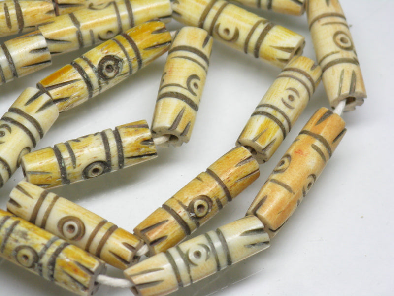 TOKO-BEADS AB184-52N Bone bead (strand) 5.5~6.5mm AB184-52N ボーンビーズ（連） 5.5~6.5mm Asian bead & African bead  Handmade,Lampeork,bead,asia,india,ethnic,parts,accessory,beads とんぼ玉,ビーズ,トンボ玉,アジア,インド,エスニック,手作り,パーツ,アクセサリー