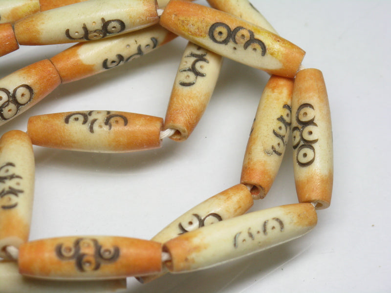 TOKO-BEADS AB184-54N Bone bead (strand) 5~8mm AB184-54N ボーンビーズ（連） 5~8mm Asian bead & African bead  Handmade,Lampeork,bead,asia,india,ethnic,parts,accessory,beads とんぼ玉,ビーズ,トンボ玉,アジア,インド,エスニック,手作り,パーツ,アクセサリー