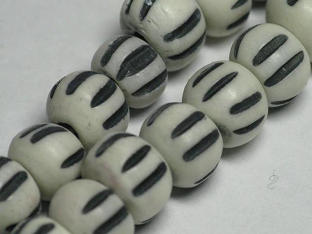 TOKO-BEADS AB185-13 Bone bead (strand) 7~9mm AB185-13 ボーンビーズ（連） 7~9mm Asian bead & African bead  Handmade,Lampeork,bead,asia,india,ethnic,parts,accessory,beads とんぼ玉,ビーズ,トンボ玉,アジア,インド,エスニック,手作り,パーツ,アクセサリー