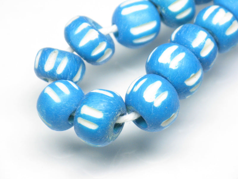 TOKO-BEADS AB185-16 Bone bead (strand) 6.5~9mm AB185-16 ボーンビーズ（連） 6.5~9mm Asian bead & African bead  Handmade,Lampeork,bead,asia,india,ethnic,parts,accessory,beads とんぼ玉,ビーズ,トンボ玉,アジア,インド,エスニック,手作り,パーツ,アクセサリー