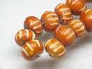 TOKO-BEADS AB185-20 Bone bead (strand) 7.5~10.5mm AB185-20 ボーンビーズ（連） 7.5~10.5mm Asian bead & African bead  Handmade,Lampeork,bead,asia,india,ethnic,parts,accessory,beads とんぼ玉,ビーズ,トンボ玉,アジア,インド,エスニック,手作り,パーツ,アクセサリー